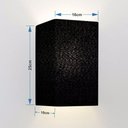 Ver imagem 5 de Arandela Retangular Retro Vivare Md-2002 Cúpula em Tecido 25-16x10cm - Bivolt Preto 127-220v
