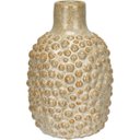 Ver imagem 1 de Vaso Decorativo de Cerâmica Bege 15x10x10cm Enfeite Sala Mesa Estante Aparador
