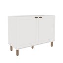 Ver imagem 2 de Balcão para Cozinha 2 Portas Provençais sem Tampo Iluminata Branco/Fosco