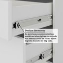 Ver mais imagens de Guarda Roupas Modulado de Canto Diagonal 3 Peças com 5 Portas e 4 Gavetas Alpes Luciane Móveis