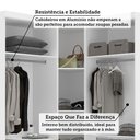 Ver imagem 6 de Guarda Roupas Modulado de Canto Diagonal 3 Peças com 5 Portas e 4 Gavetas Alpes Luciane Móveis
