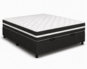 Ver imagem 3 de Kit Cama Box Baú Casal 138x188 cm + Colchão Molas Bonnel Casal 28 cm Preto Suede