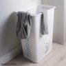 Cesto Grande Roupas Sujas Com Tampa Lavabo Banheiro Marca Ou - 3