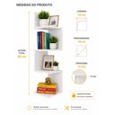 Ver imagem 3 de Prateleira de Canto Suspensa Flutuante Parede Nicho Decorativo