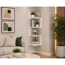 Ver imagem 2 de Prateleira de Canto Suspensa Flutuante Parede Nicho Decorativo