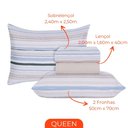 Ver imagem 3 de Jogo de Cama Queen Duplo 4 Peças Sultan Sonhare Bronze Cancun