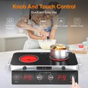 Ver imagem 3 de Vbgk Cooktop Elétrico 2200w, 2 Bocas, Controle de Botão, 110v, com Timer