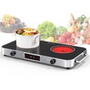 Ver imagem 1 de Vbgk Cooktop Elétrico 2200w, 2 Bocas, Controle de Botão, 110v, com Timer