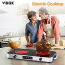 Ver mais imagens de Vbgk Cooktop Elétrico 2200w, 2 Bocas, Controle de Botão, 110v, com Timer