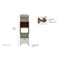 Ver imagem 5 de Torre para 2 Fornos 2 Portas 1 Gaveta Iluminata Verde/Mint/Ébano Fosco