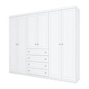 Ver imagem 4 de Guarda Roupa Casal 6 Portas 4 Gavetas Mississipi 