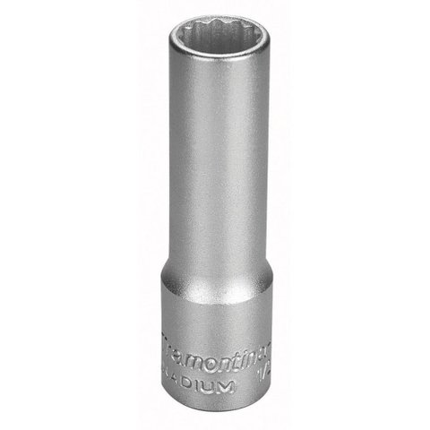 Soquete Estriado Longo em Aço Cromo Vanádio 9/16" - Encaixe 1/2" Tramontina Pro Tramontina