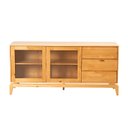 Ver imagem 7 de Buffet Aparador 2 Portas Vidro Canelado 3 Gavetas Madeira Maciça Seiva CabeCasa MadeiraOriginals