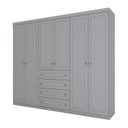 Ver imagem 4 de Guarda Roupa Casal 6 Portas 4 Gavetas Mississipi 