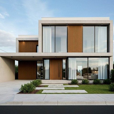 Canto Externo Painel Ripado WPC Teak a