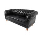 Ver imagem 2 de Sofá Chesterfield Capitone Duque Corano Preto 1,80cm
