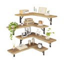 Ver imagem 1 de Kit com 4 Prateleiras de Canto Flutuantes