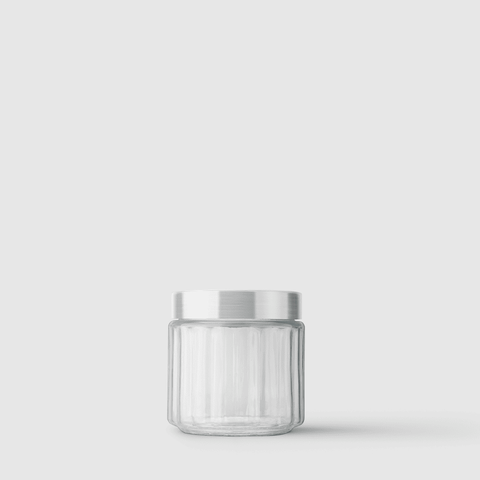 Pote de Vidro Redondo Collection 800ml Inox Escovado Invicta