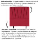 Ver imagem 5 de Cabeceira Estofada Cama Casal Queen Size 160 Cm Malu Suede:vermelho