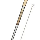 Ver imagem 4 de Bomba de Chimarrão Inox Estampada 24cm Mil Furos com Rosca Bocal Ouro Bortonaggio