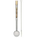 Ver imagem 1 de Bomba de Chimarrão Inox Estampada 24cm Mil Furos com Rosca Bocal Ouro Bortonaggio