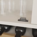 Ver imagem 7 de Cristaleira 2 Portas 1 Gaveta com Adega Smile Branco/Creme/Carvalho