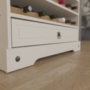 Ver imagem 2 de Cristaleira 2 Portas 1 Gaveta com Adega Smile Branco/Creme/Carvalho