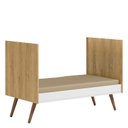 Ver imagem 4 de Berço Americano Q Encanto 3820 Retrô Freijó Toq Branco Acetinado Ambiente - Qmovi