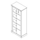 Ver mais imagens de Estante Alta 182x81cm Smile 