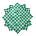 Ver imagem 1 de 6 Guardanapos Xadrez Verde