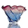 Centro de Mesa Cristal Murano Azul e Lilás 25cm Fruteira Tiger Glass Decoração Casamento Sala - 6