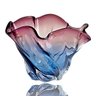 Centro de Mesa Cristal Murano Azul e Lilás 25cm Fruteira Tiger Glass Decoração Casamento Sala - 1