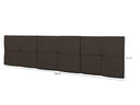 Ver imagem 5 de Cabeceira Cama Casal Queen México 1,60 Box Estofada - Marrom Suede
