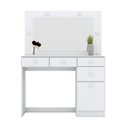 Ver imagem 4 de Penteadeira Camarim 1 Porta 4 Gavetas Charme Branco/HP