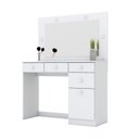 Ver imagem 3 de Penteadeira Camarim 1 Porta 4 Gavetas Charme