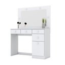 Ver imagem 3 de Penteadeira Camarim 1 Porta 4 Gavetas Charme 