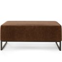 Ver imagem 6 de Kit 02 Puff Decorativo Para Sala de Estar Cléo W01 Base de Ferro 90cm Couríssimo Marrom - Lyam