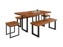 Ver imagem 2 de Conjunto para Área Gourmet 6 Lugares 1,60x0,90m - Capri - Paonanda Decor