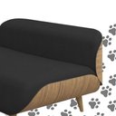 Ver imagem 3 de Cama Caminha Elevada Para Cachorro 100% MDF Carvalho Preto Duke Shop Jm