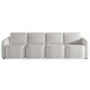 Ver imagem 6 de Sofá Cama para Sala de Estar 4 Lugares 316cm Montserrat K01 Bouclê Creme - Lyam Decor
