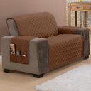 Ver imagem 5 de Protetor de Sofá Padrão 2 Lugares Classic 100% Poliéster:tabaco