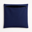 Ver imagem 1 de Capa de Almofada 42cm Decorativa Suede para Sofá e Cadeira Azul Marinho