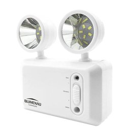 Luminária Auxiliar De Emergência 2 Faróis Led 600lm 3w Blumenau - 1