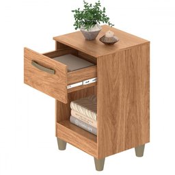 Mesa de Cabeceira Prada 1 Gaveta Mel - Fellicci - 3