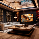 Ver imagem 2 de Quadro Decorativo Abstrato 3d Curvas