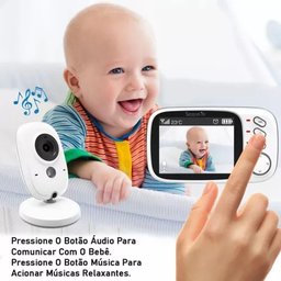 Babá Eletrônica Câmera Wifi sem Fio Visão Noturna Microfone - 2