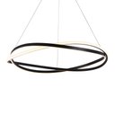 Ver imagem 1 de Lustre Pendente Nordecor Euni Odi 2875 80cm Preto Led Bivolt