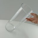 Ver imagem 5 de Vaso Decorativo de Vidro Transparente 40x15x15cm Enfeite Sala Mesa Estante
