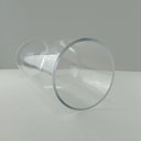 Ver imagem 2 de Vaso Decorativo de Vidro Transparente 40x15x15cm Enfeite Sala Mesa Estante