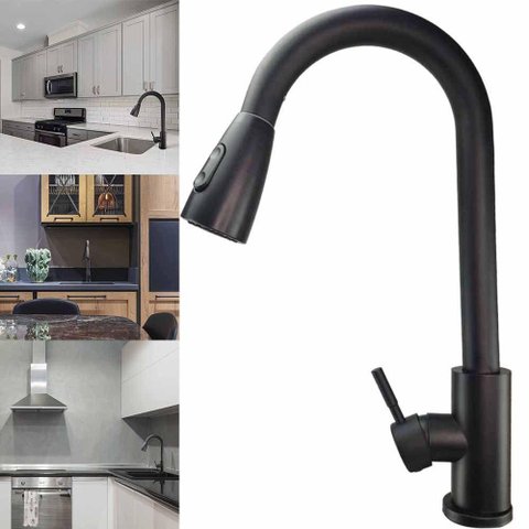 Torneira Gourmet Pull Down Cozinha Monocomando Agua Quente Fria Bancada Cuba Mesa Limpeza